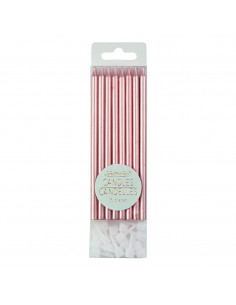 Bougies Metallic rose