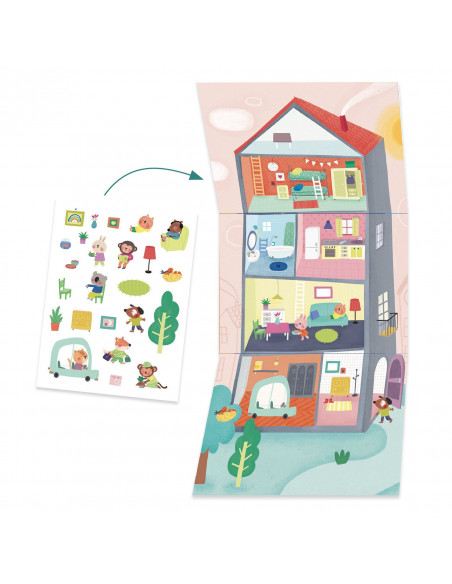 Coffret multiactivites - les animaux et leurs maisons - djeco
