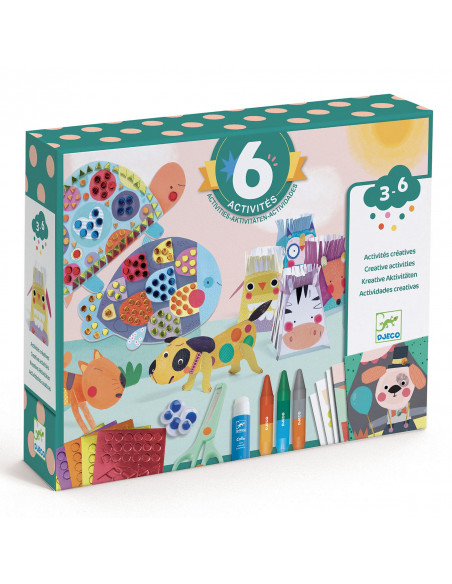Coffret multiactivites - les animaux et leurs maisons - djeco