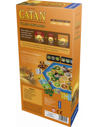 Catan : villes et chevaliers 5/6 joueurs (ext)