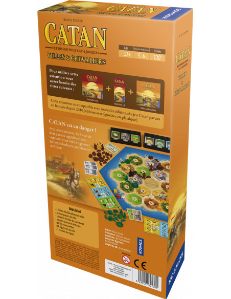 Catan : villes et chevaliers 5/6 joueurs (ext)