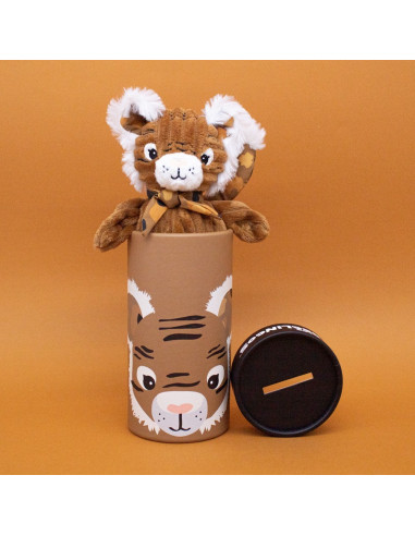 PELUCHE PETIT SIMPLY SPECULOS LE TIGRE EN BOITE