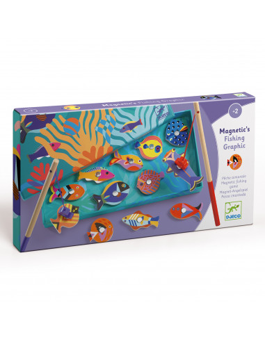 Peche magnétique - fishing graphic