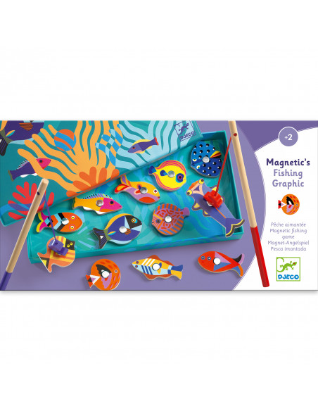 Peche magnétique - fishing graphic