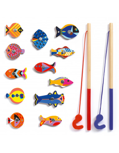Peche magnétique - fishing graphic