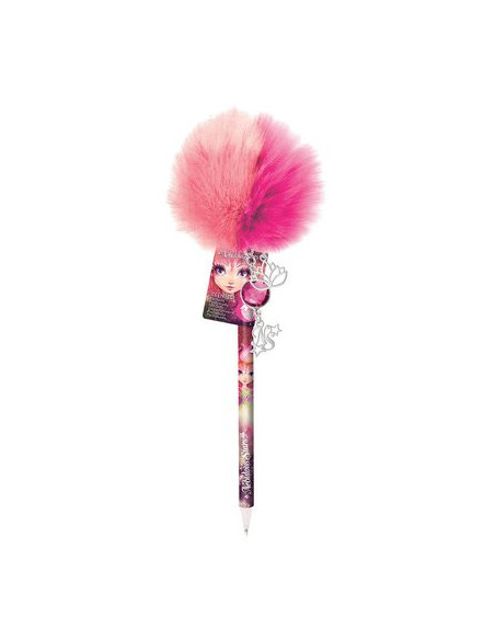 Nebulous stars : stylo pompon rose/orange