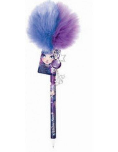 Nebulous stars : stylo pompon bleu/violet