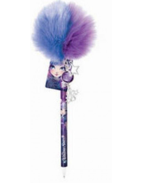 Nebulous stars : stylo pompon bleu/violet