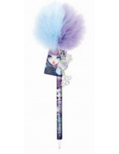 Nebulous stars : stylo pompon bleu clair/rose clair
