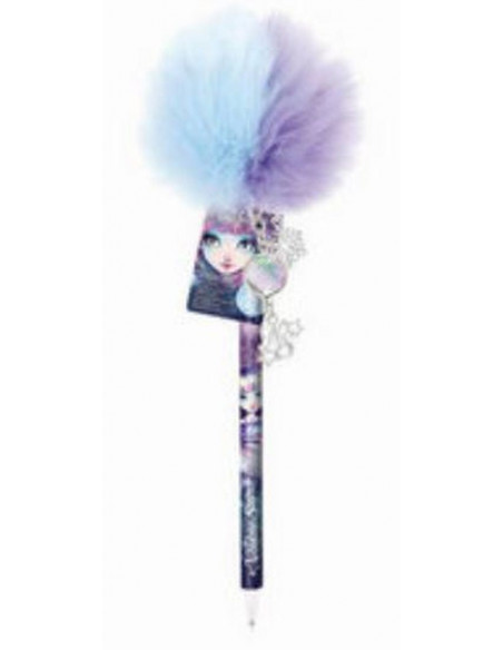 Nebulous stars : stylo pompon bleu clair/rose clair