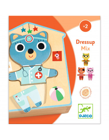 PUZZLES BOIS -DRESSUP-MIX