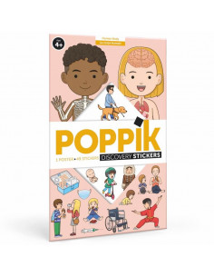 Poster en stikers - le corps humain - 4 ans et +