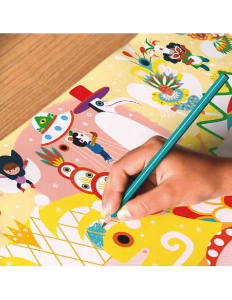 Panorama a colorier - carnaval