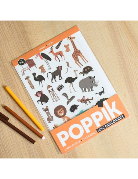 Mini poster safari 3-8ans