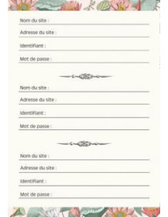 CARNET MOTS DE PASSE PORTE-PLUMES 2