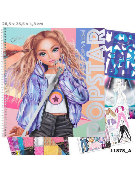 TOPMODEL ALBUM A COLORIER CREATE YOUR POPSTAR