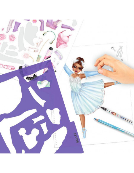 Top model album a colorier dance
