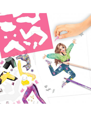 Top model album a colorier dance