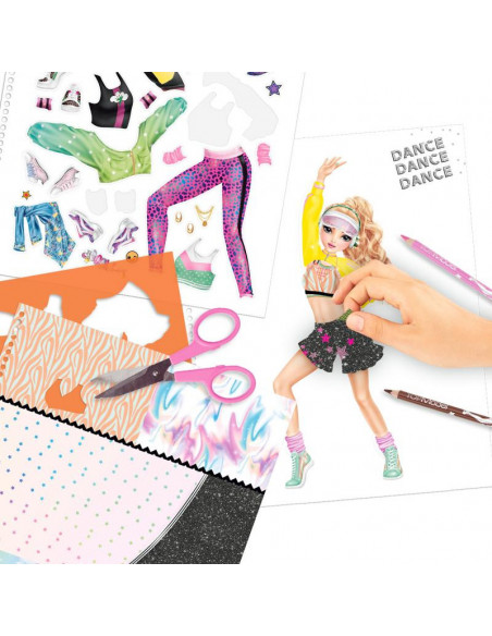 Top model album a colorier dance