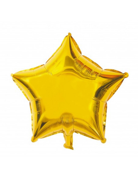 Ballon mylar etoile or