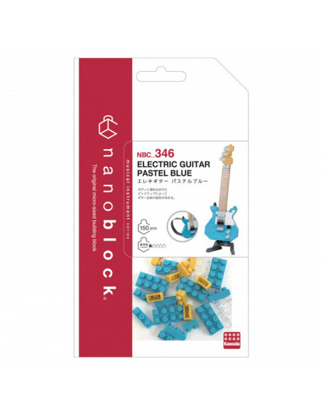 Electric Guitar Pastel Blue NANOBLOCK