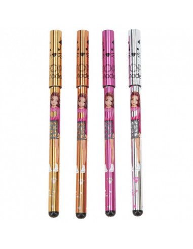 Topmodel 4 stylo gel metallises gold