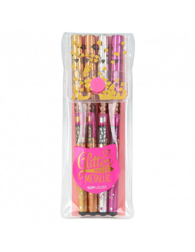 Topmodel 4 stylo gel metallises gold
