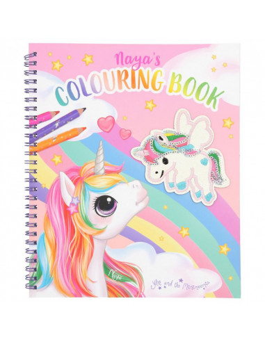 Ylvi Album à colorier avec paillettes licorne