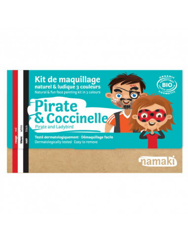 KIT 3 COULEURS PIRATE & COCCINELLE BIO*