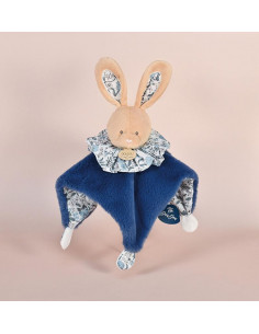 Doudou boule- lapin bleu 2