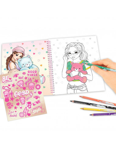 Topmodel album a colorier teddy co