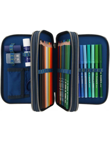 Dino World Trousse 3 niveaux Skater