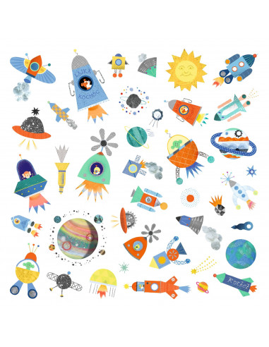 STICKERS PAPIER - Interstellaire - FSC Mix ( Packaging )