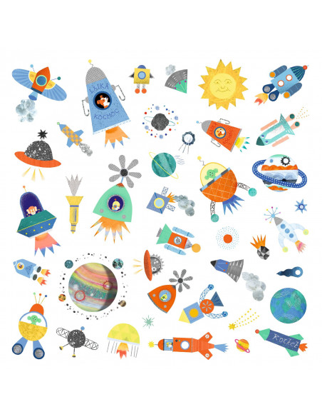 STICKERS PAPIER - Interstellaire - FSC Mix ( Packaging )