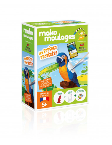 Mako moulages - especes protegees ara bleu