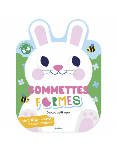 Gommettes formes - coucou petit lapin