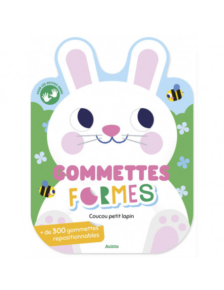Gommettes formes - coucou petit lapin