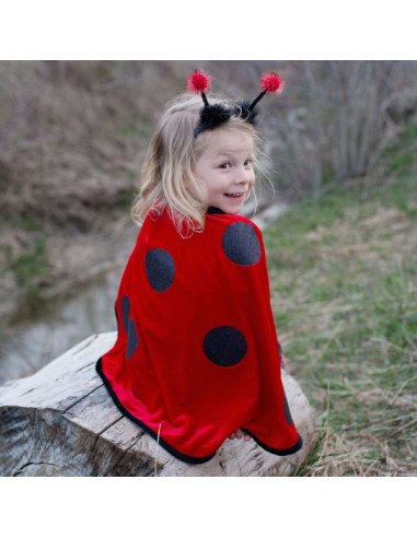 Cape de coccinelle bebe avec serre tète - great pretenders
