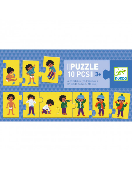 PUZZLE TRIO - Puzzle frise  Je m'habille - FSC MIX