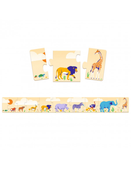 PUZZLE DUO - Puzzle frise Petits et grands - FSC MIX