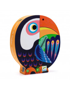 PUZZLE SILHOUETTE - Coco le Toucan 24 pcs- FSC MIX