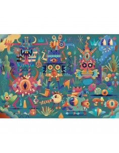 WIZZY PUZZLE - La fête des monstres - 50 pcs - FSC MIX 2