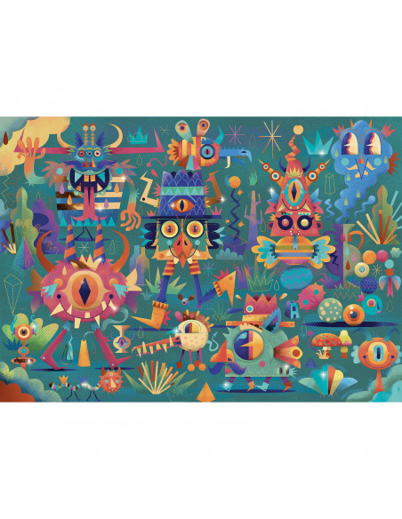 WIZZY PUZZLE - La fête des monstres - 50 pcs - FSC MIX