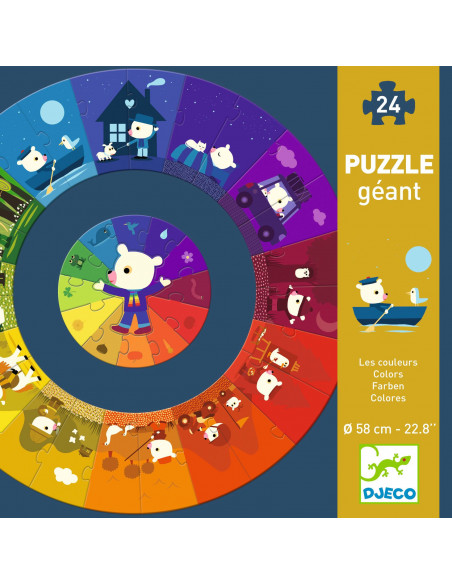 PUZZLE GEANT - Puzzle géant les couleurs - FSC MIX