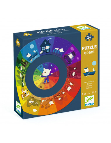 PUZZLE GEANT - Puzzle géant les couleurs - FSC MIX