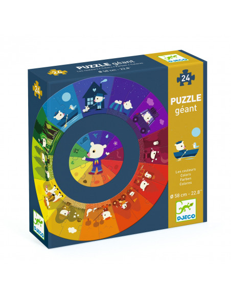 PUZZLE GEANT - Puzzle géant les couleurs - FSC MIX