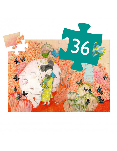 PUZZLE SILHOUETTE - Kokeishi 36 pcs