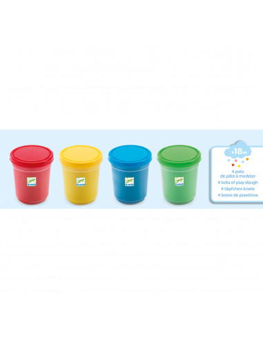 4 pots de pâte à modeler