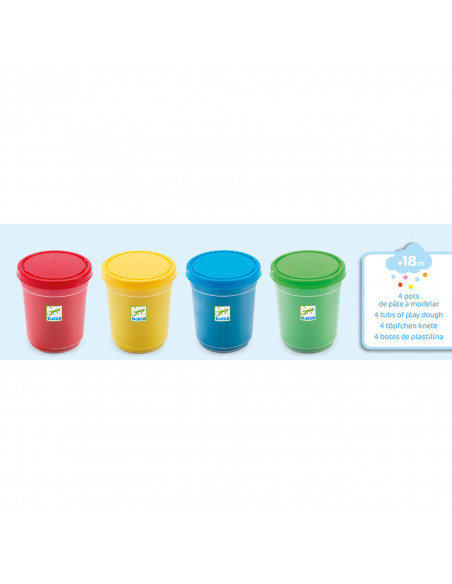 4 pots de pâte à modeler