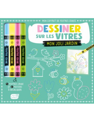 Dessiner sur les vitres - mon joli jardin